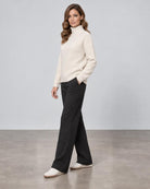 Textured Slouchy Funnel - Ivory