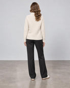 Textured Slouchy Funnel - Ivory