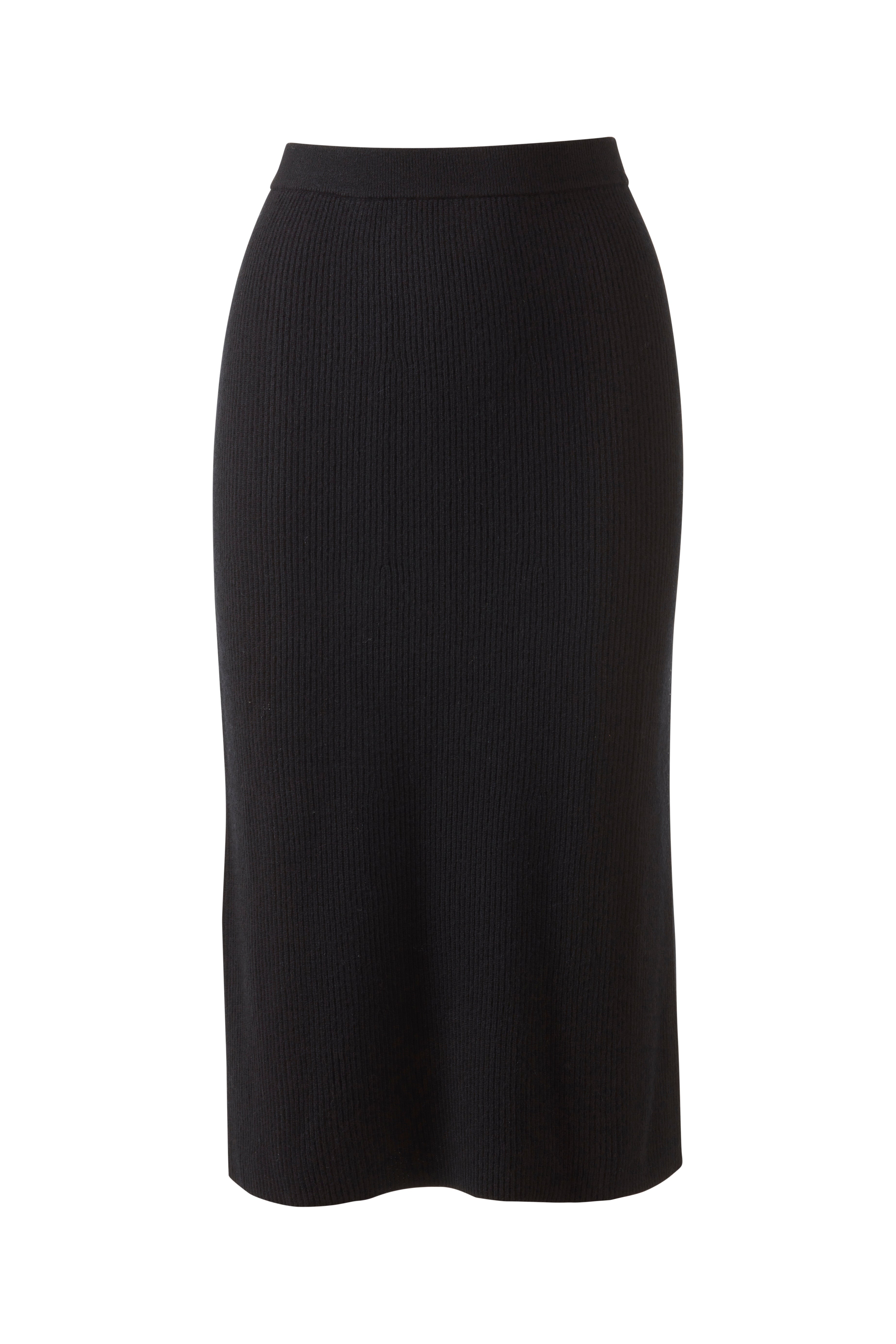 Rib Skirt - Black
