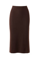 Rib Skirt - Chocolate