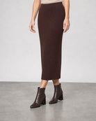 Rib Skirt - Chocolate