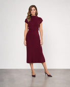 Rib Skirt - Cordovan