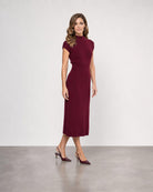 Rib Skirt - Cordovan