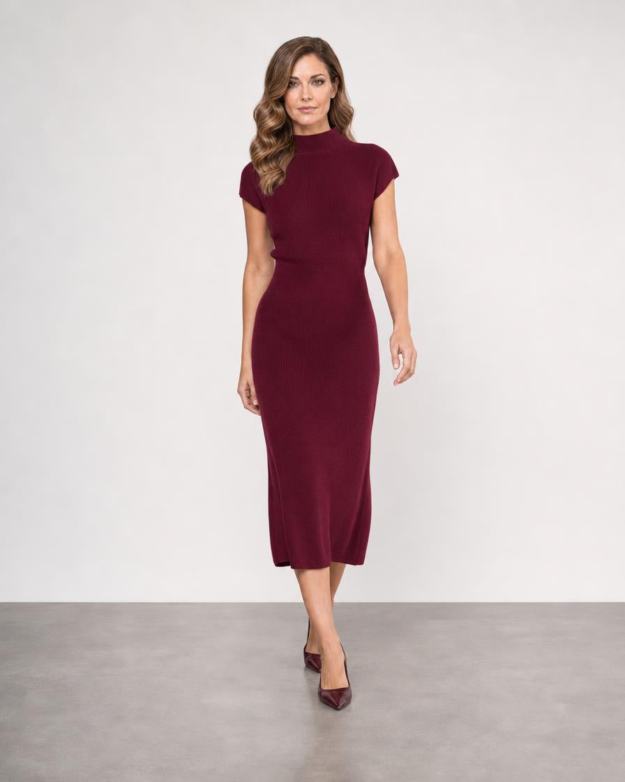 Rib Skirt - Cordovan