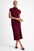 Rib Skirt - Cordovan