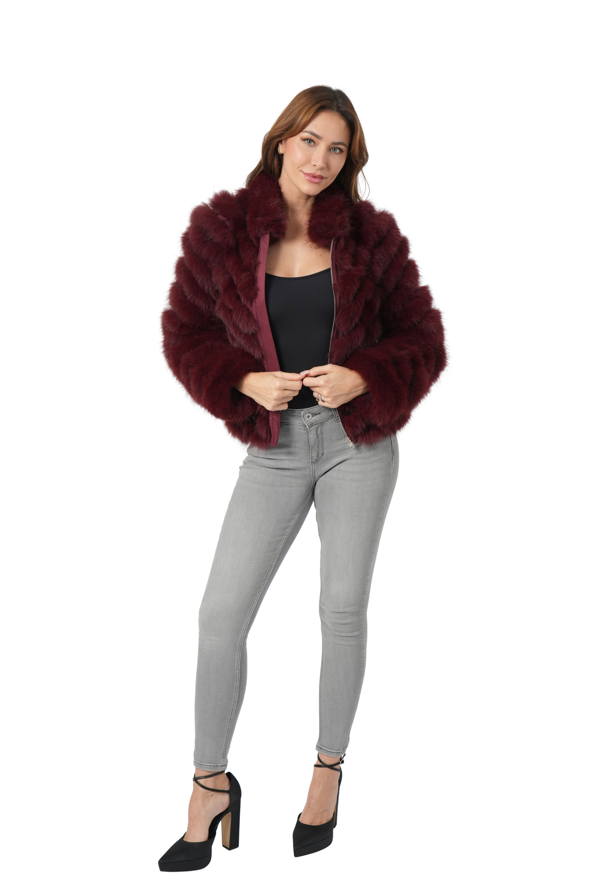 Reversible F.F. Jacket - Wine