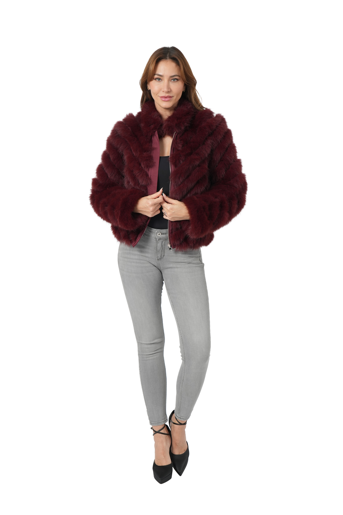 Reversible F.F. Jacket - Wine