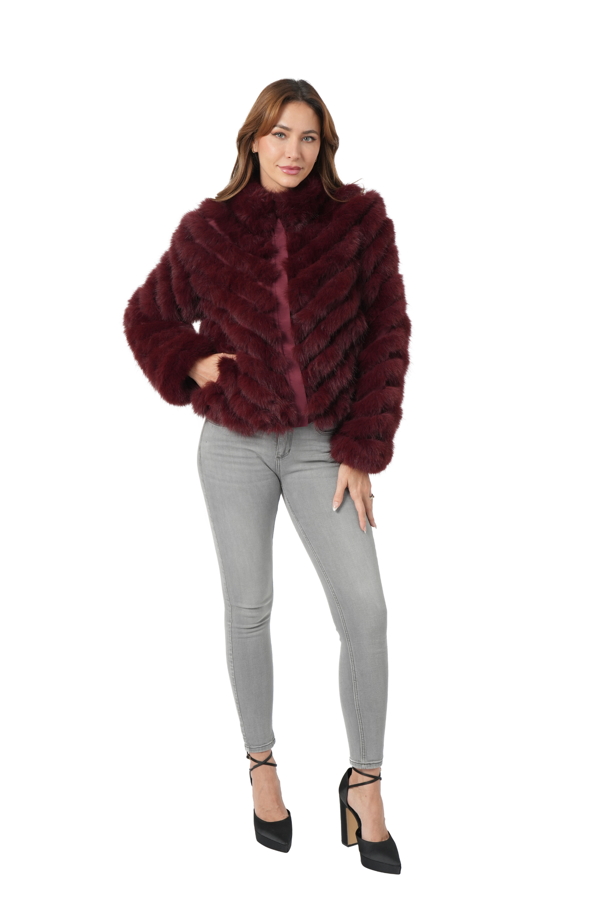 Reversible F.F. Jacket - Wine