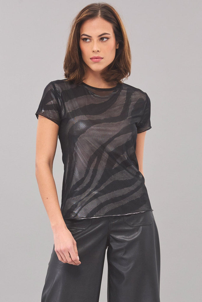 Zebra Mesh Tee