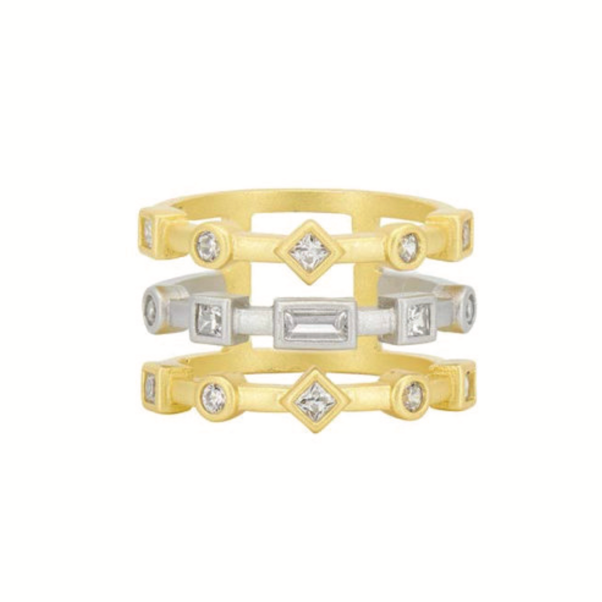 Midnight Mosaic Cage Ring
