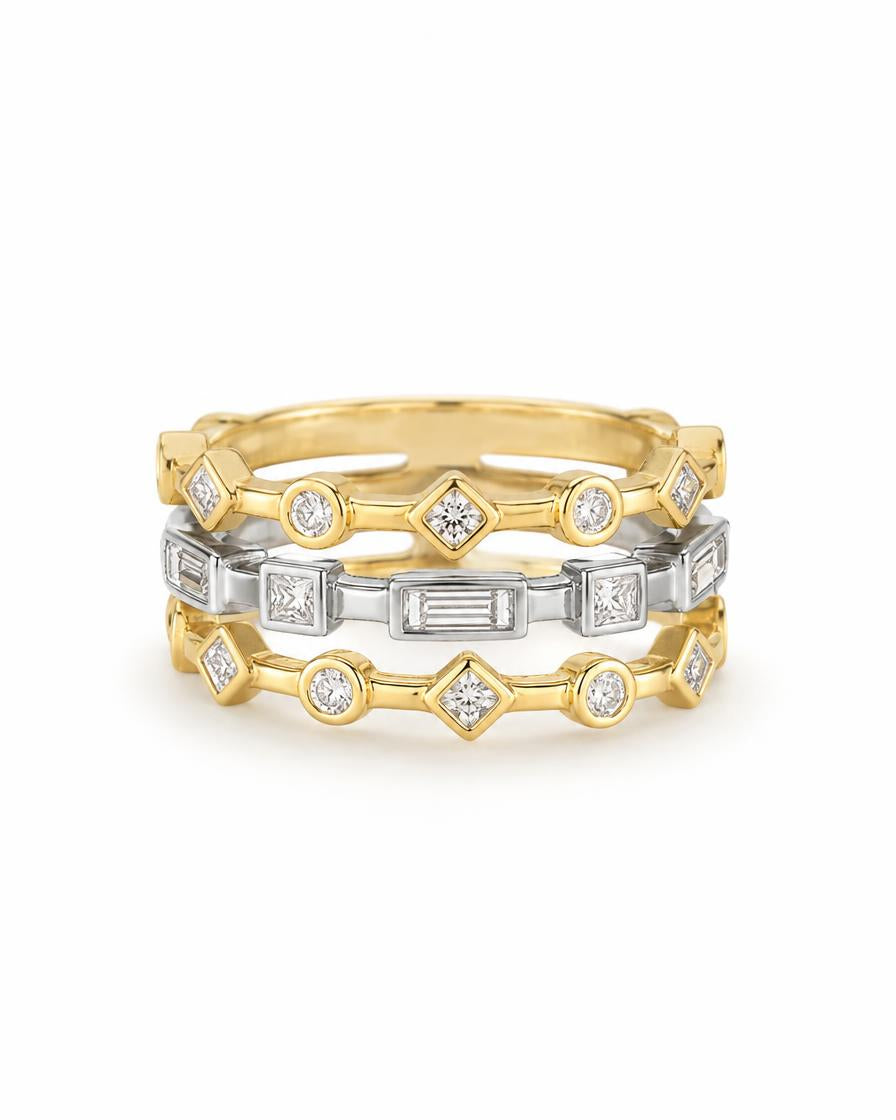 Midnight Mosaic Cage Ring