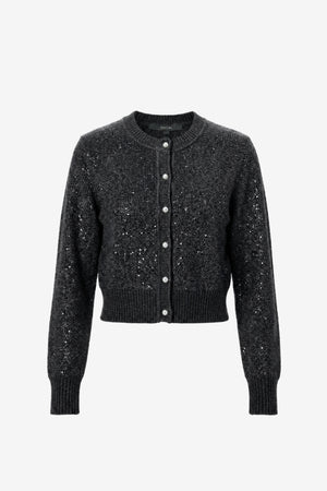 Mollie Classic Cardigan - Onyx