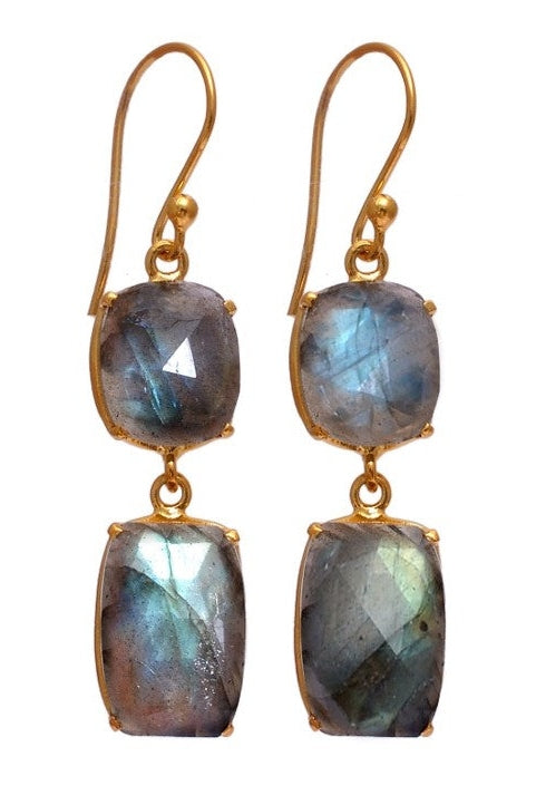 Gemma Earrings - Labradorite