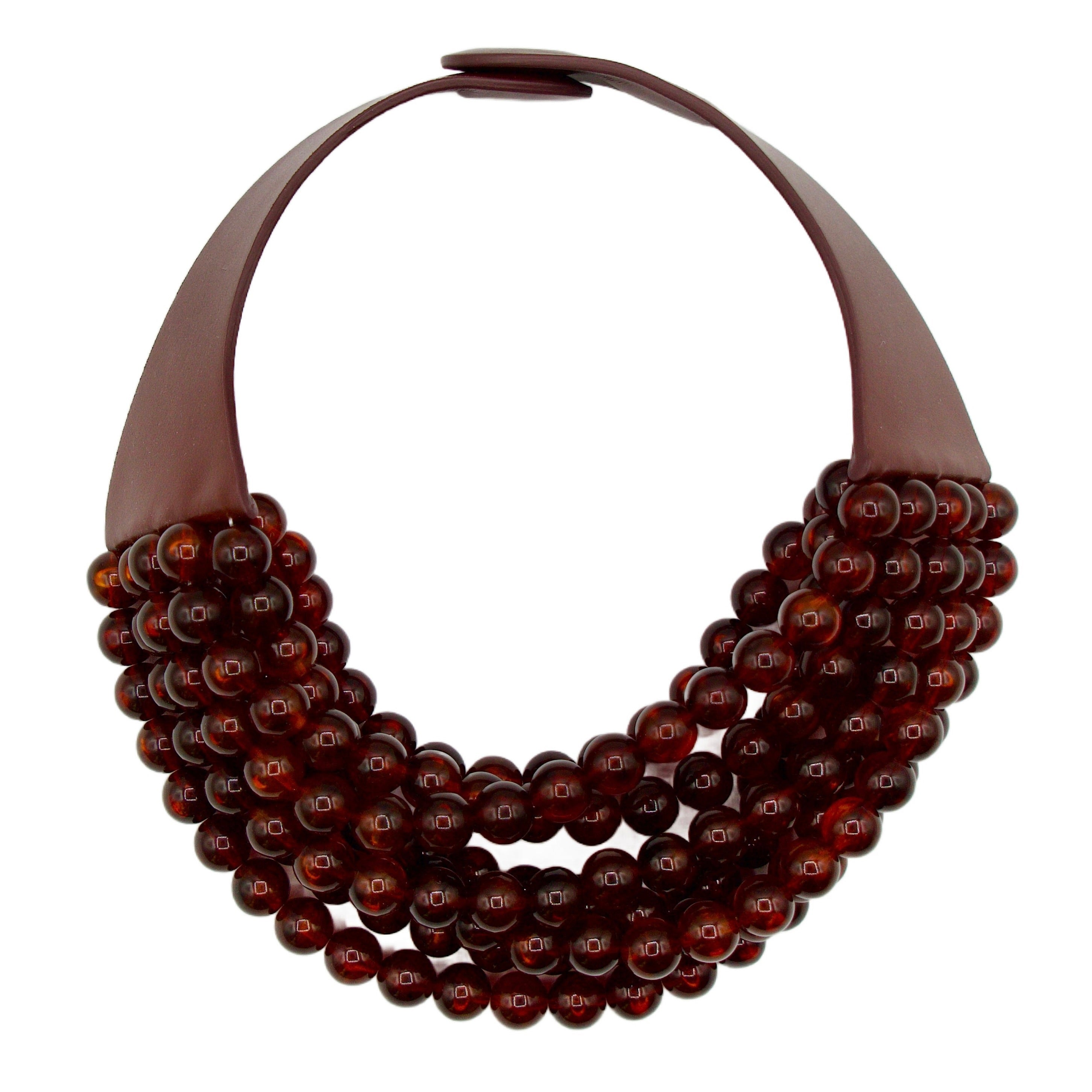 Round Bella Venetian Red Necklace