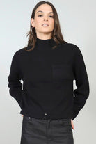 Janet Bungee Cord Sweater - Black