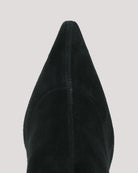 Jade Stretch Suede Boot - Black
