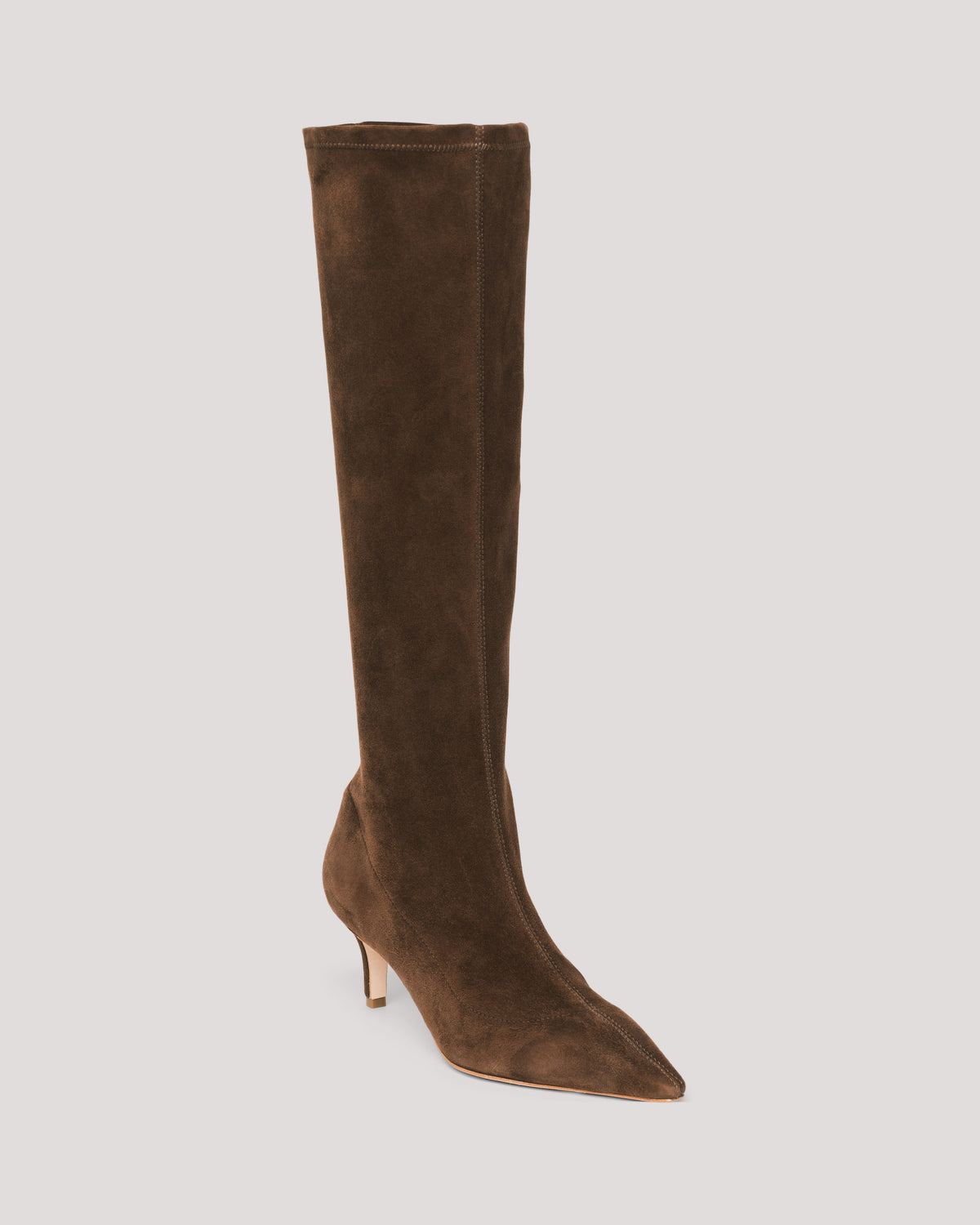 Jade Stretch Suede Boot - Chocolate