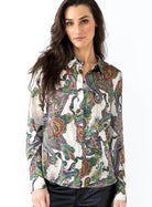 Go Le Blouse Slim Printed - Paisley Bliss