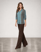 Blue Python Top - Blue