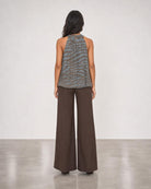 Blue Zebra Tank - Taupe