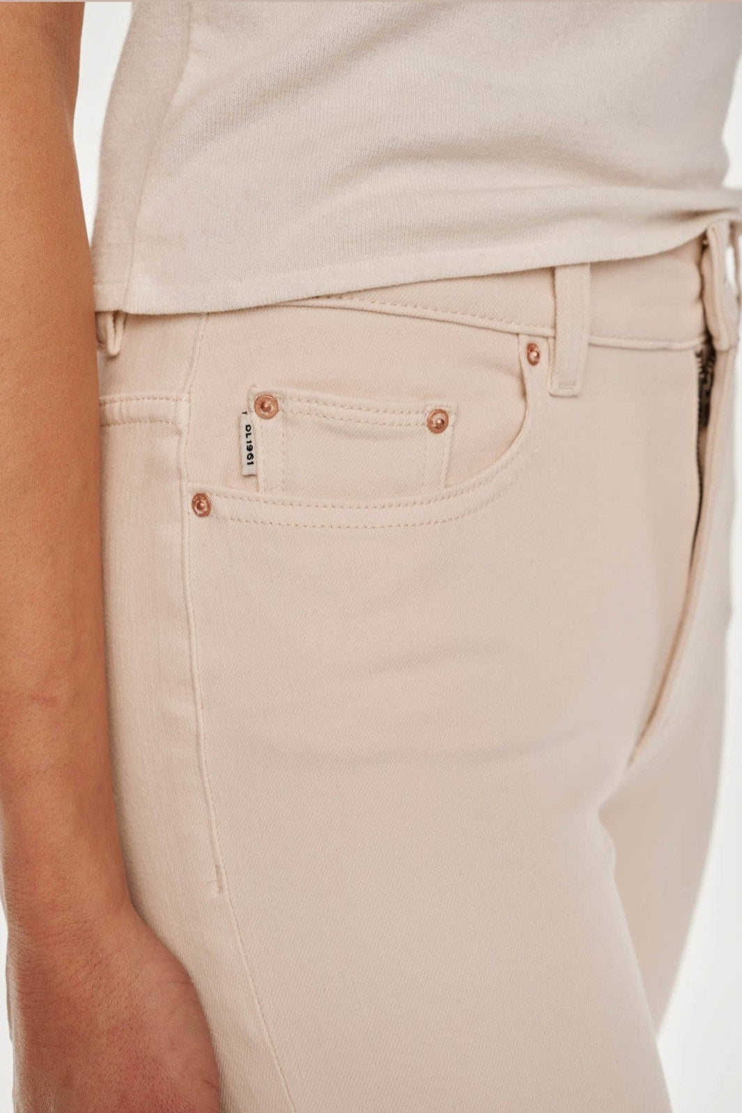 Bridget Boot High Rise Instasculpt 33" Jeans - Flax