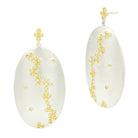 Armor of Hope Large Oval Earrings - Silver & Gold