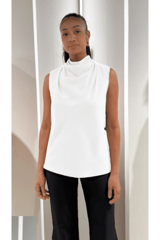 Cowl Neck Sleeveless Top