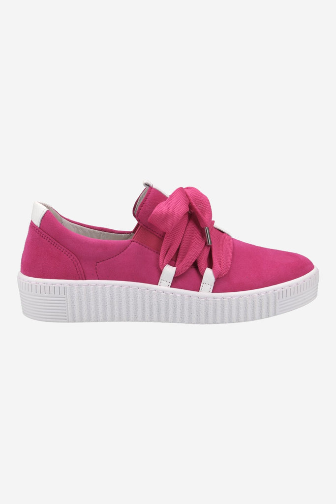 Wide Lace Sneaker - Pink