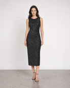Cleo Low Back Midi Dress - Onyx