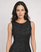 Cleo Low Back Midi Dress - Onyx