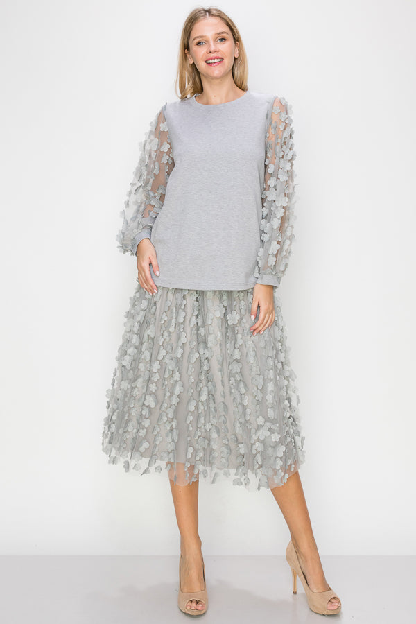 Joh Apparel Keelin Flower Lace Skirt