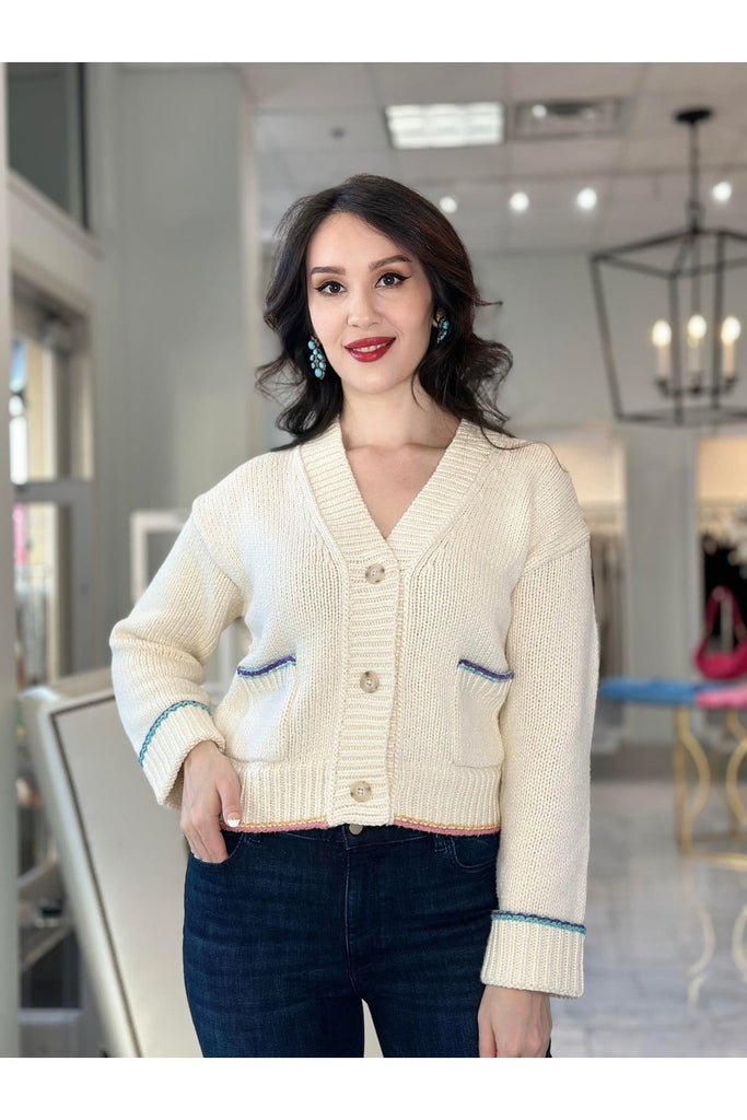 Chunky Button Front Cardigan
