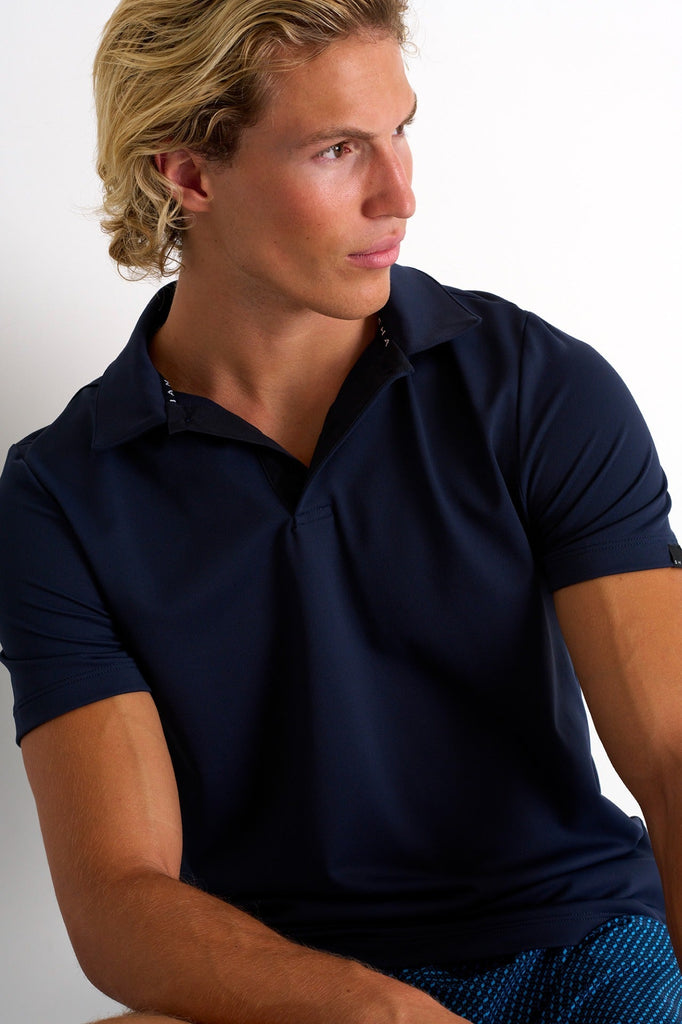 Textured Jersey Polo