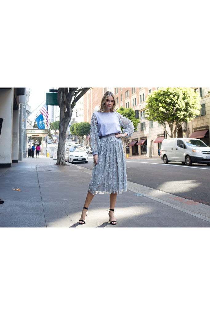 Joh Apparel Keelin Flower Lace Skirt