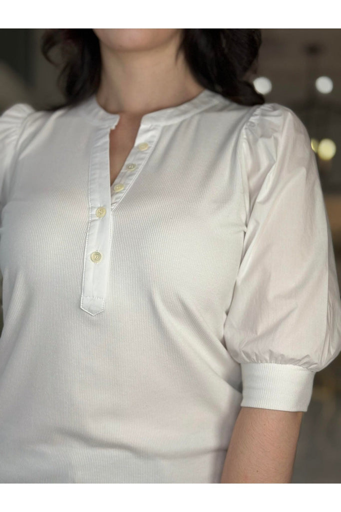 Button Front Henley Top
